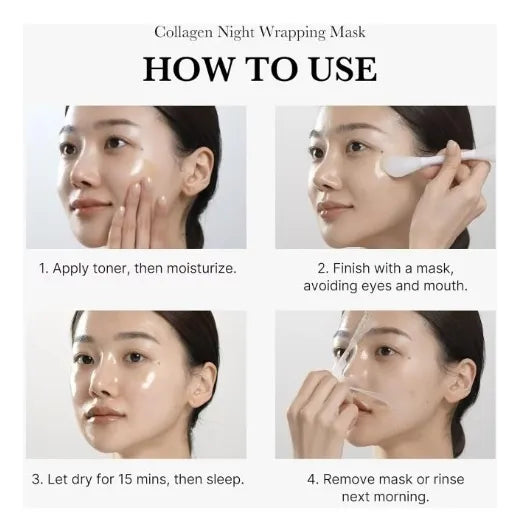 Paquete de 5 mascarillas faciales de colágeno